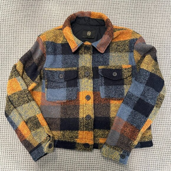 House of Harlow 1960 Wool Blend Plaid Shacket Size Medium - Picture 1 of 8